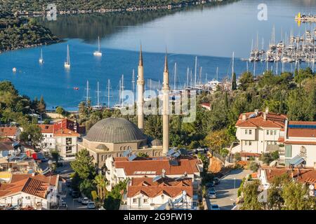 Schönen mediterranen Stadt Kas in der Türkei. Stockfoto