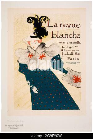 Henri de Toulouse-Lautrec, La Revue Blanche (Les Maîtres de l'affiche), Plakat, 1895-1897 Stockfoto