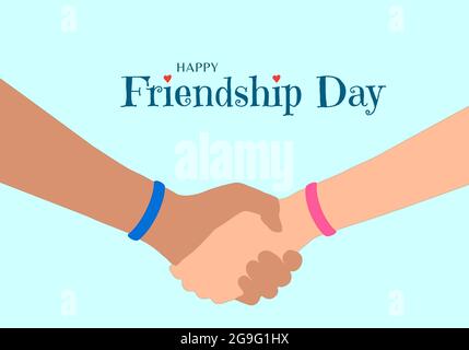 Happy Friendship Day Design. Stock Vektor