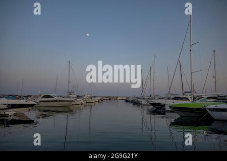 Die Marina in Puerto Portals auf Mallorca, Spanien Stockfoto