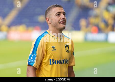 Broendby, Dänemark. Juli 2021. Josip Radosevic aus Broendby, WENN er nach dem 3F Superliga-Spiel zwischen Broendby IF und Viborg FF im Broendby Stadion in Broendby gesehen wurde. (Foto: Gonzales Photo/Alamy Live News Stockfoto