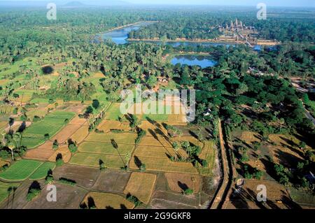 Kambodscha, Ankgor, Angkor VAT Temple, UNESCO-Weltkulturerbe Stockfoto