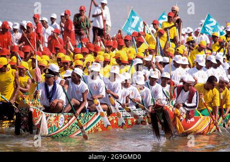 Wasserfest. Mekong und Tonle SAP. Phnom Penh. Kambodscha Stockfoto