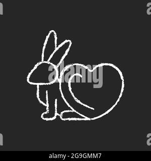 Grausame weiße Kreide-Ikone auf dunklem Hintergrund Stock Vektor