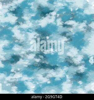 Hintergrundpunkte blau blau weiß Wolken Himmel abstrakter Hintergrund von Flecken Stockfoto