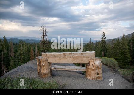 Mammoth City war eine alte Bergbaustadt am Stadtrand von Mammoth Lakes in Mono County, CA, USA. Stockfoto