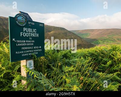 Langden Valley, Forest of Bowland, Lancashire UK, Wetter Nachrichten. 26. Juli 2021.das Wetter ist heute etwas kühler und hat ein frischeres Gefühl. Für den Nordwesten Englands sind für die kommenden Tage Duschen prognostiziert. Copyright Credit: gary telford/Alamy Live News Stockfoto