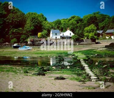 Sandy Haven, in der Nähe von Milford Haven, Pembrokeshire, Südwales. Stockfoto