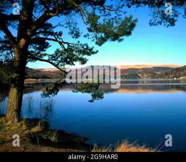 Ponsticill Reservoir, Brecon Beacons National Park, Merthyr Tydfil, Wales. Stockfoto