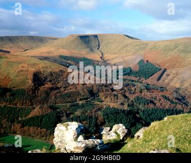 Waun von Rydd Bryniau Gleision, Brecon Beacons National Park, Powys, Wales. Stockfoto