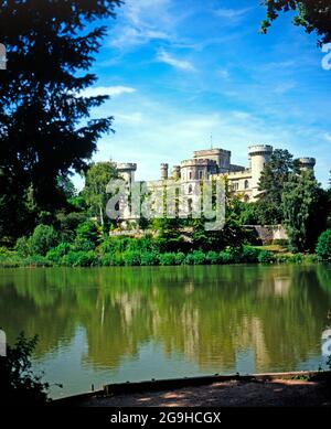 Eastnor Castle in der Nähe von Ledbury, Herefordshire, England. Stockfoto