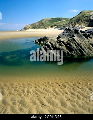 Broughton Bay, Llanmadoc, Gower Peninsula, Glamorgan, Südwales. Stockfoto