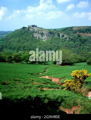 Carreg Cennen Castle in der Nähe von llandeilo, carmarthenshire, wales. Stockfoto