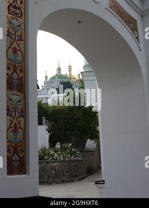 Im Inneren des Kiewer-Pechersker Lavra (Kiewer Höhlenklosters), einem historischen orthodoxen christlichen Kloster von Kiew Stockfoto