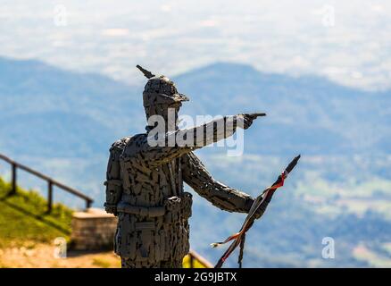 Italien Venetien Monte Grappa - Monte Palon Stockfoto