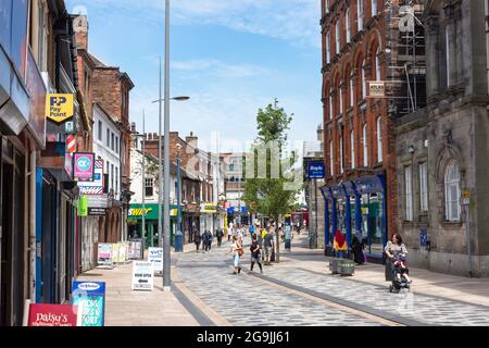 Fußgängerzone Tontine Street, Hanley, Stoke-on-Trent, Staffordshire, England, Vereinigtes Königreich Stockfoto