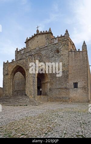 Chiesa Madre oder Duomo dell'Assunta, Bergdorf Erice, Sizilien, Italien Stockfoto