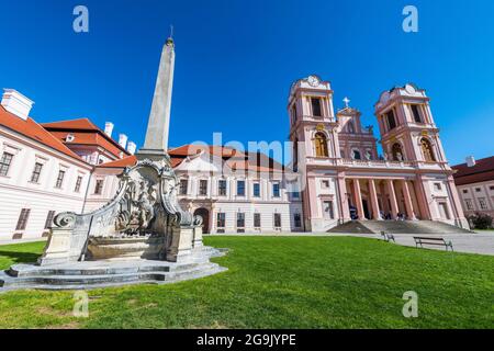 Abteikirche und Kloster, Kloster Göttingen, Wachau, Österreich Stockfoto