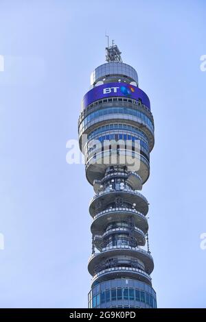 BT Tower, London, England, Vereinigtes Königreich Stockfoto