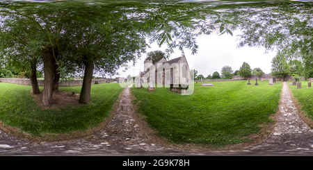 360 Grad Panorama Ansicht von St. Mary Magdalene Church in Sparkford, Somerset