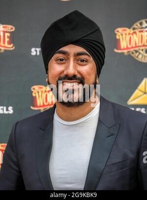 London, Großbritannien. Juli 2021. Magic Singh nimmt an einer Gala von Wonderville im Palace Theatre in London Teil. (Foto von Brett Cove/SOPA Images/Sipa USA) Quelle: SIPA USA/Alamy Live News Stockfoto