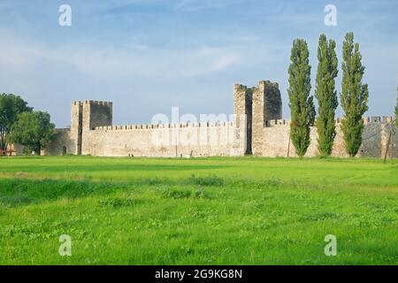 Festung Smederevo Verteidigungsmauer, Serbien Stockfoto