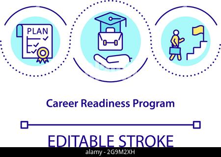 Symbol für das Konzept des Career Readiness-Programms Stock Vektor