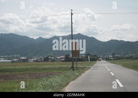 Autofahren in Mie, Japan - Ende Juli, Sommer Stockfoto