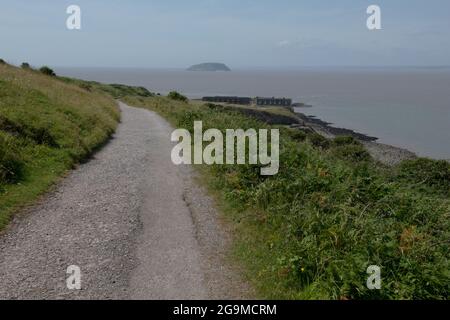 Brean Down Fort, Somerset, England, Großbritannien Stockfoto