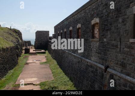 Brean unten Fort, Somerset, Großbritannien Stockfoto