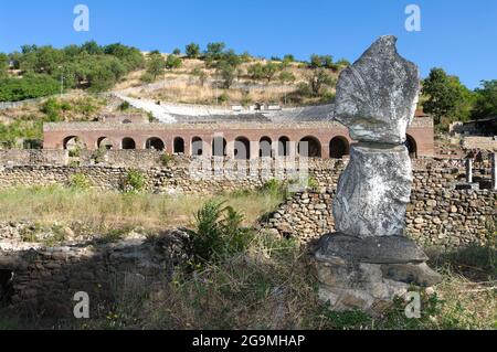 Heraclea Lyncestis war eine antike griechische Stadt in der nordwestlichen Region des alten Königreichs Makedonien Stockfoto