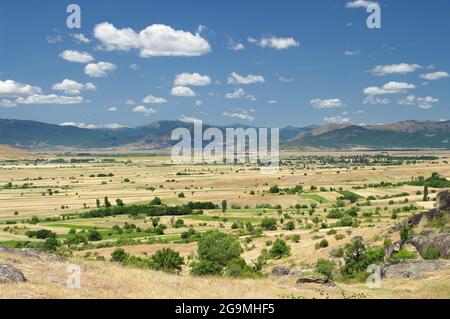 Hinterland der Zentralrepublik Mazedonien am Hang des Berges Zlato (Kloster Treskavec) Stockfoto