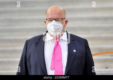 Peter Altmaier Bundeswirtschaftsminister der Bundesrepublik Deutschland, der am 22-23. Juli in Neapel stattfand. Stockfoto