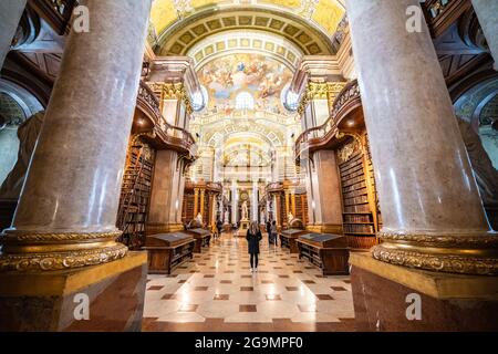Österreichischen Nationalbibliothek in Wien Stockfoto