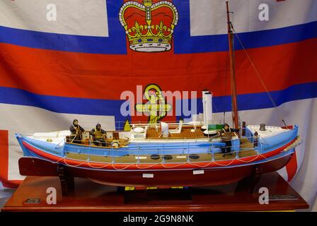 Modell des Duke of Northumberland KG Lifeboat im Maßstab 1:1 Stockfoto