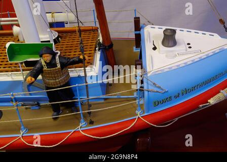 Modell des Duke of Northumberland KG Lifeboat im Maßstab 1:1 Stockfoto