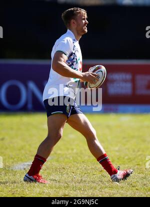 Chris Harris von British & Irish Lions während der Trainingseinheit an der Hermanus High School, Südafrika. Bilddatum: Dienstag, 27. Juli 2021 Stockfoto