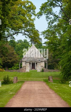 Das pyramidenförmige Mausoleum im Gosford House, Aberlady, East Lothian Stockfoto