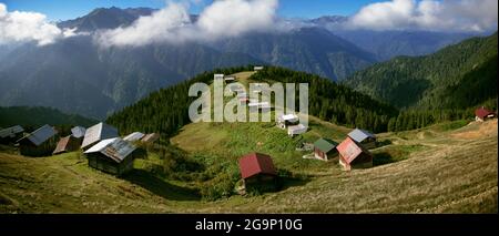 Türkei, Rize, Pokut-Plateau, Panoramablick Auf Das Plateau Stockfoto