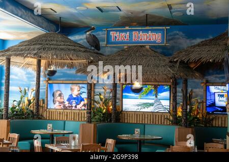 Das Margaritaville Resort Times Square ist ein Hotel von Jimmy Buffett in New York City, USA Stockfoto