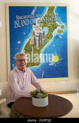 Das Margaritaville Resort Times Square ist ein Hotel von Jimmy Buffett in New York City, USA Stockfoto