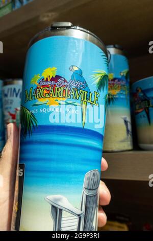 Das Margaritaville Resort Times Square ist ein Hotel von Jimmy Buffett in New York City, USA Stockfoto