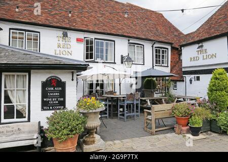 Red Lon Pub, High Street, Bidden, Kent, England, Großbritannien, Großbritannien, Europa Stockfoto