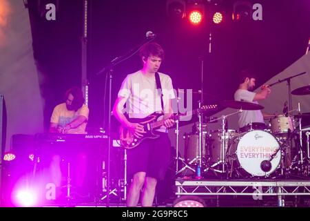 Alex Robertshaw beim Standon Calling Music Festival 2021 Hertfordshire UK Stockfoto