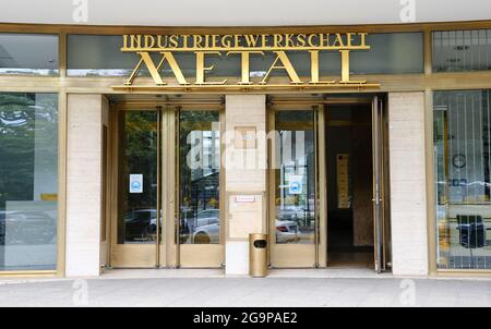 Berlin, 21. Juli 2021, IG-Metall Haus Berlin Kreuzberg in der Alten Jakobstraße Stockfoto