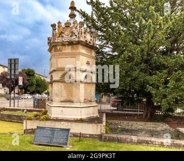 CAMBRIDGE ENGLAND TRUMPINGTON ROAD DAS DENKMAL FÜR HOBSON UND SEINE LEITUNG Stockfoto