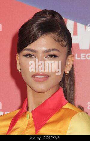 Zendaya 07/12/2021 die Weltpremiere von „Space Jam: A New Legacy“ im La Live Regal Cinemas in Los Angeles, CA Foto von Izumi Hasegawa / HNW/PictureLux Stockfoto