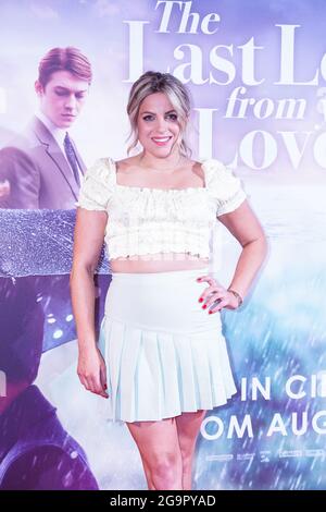 Olivia Cox nimmt an der letzten Premiere Ihres Liebsten UK im Ham Yard Hotel in Soho, London, Teil. Bilddatum: Dienstag, 27. Juli 2021. Stockfoto