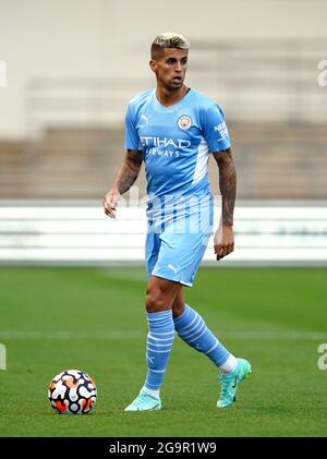 Joao Cancelo von Manchester City während des Freundschaftsspiels vor der Saison im Academy Stadium in Manchester. Bilddatum: Dienstag, 27. Juli 2021. Stockfoto