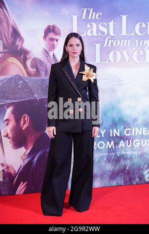 Felicity Jones nimmt an der Premiere Ihres Liebsten in Großbritannien im Ham Yard Hotel in Soho, London, Teil. Bilddatum: Dienstag, 27. Juli 2021. Stockfoto